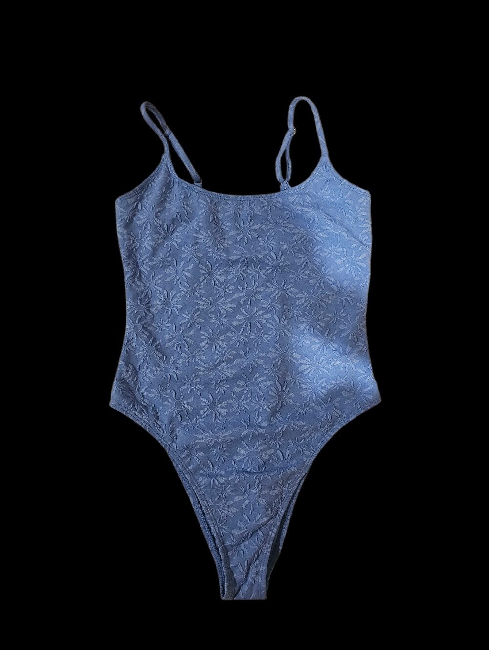 Blue Floral One-Piece Swimsuit